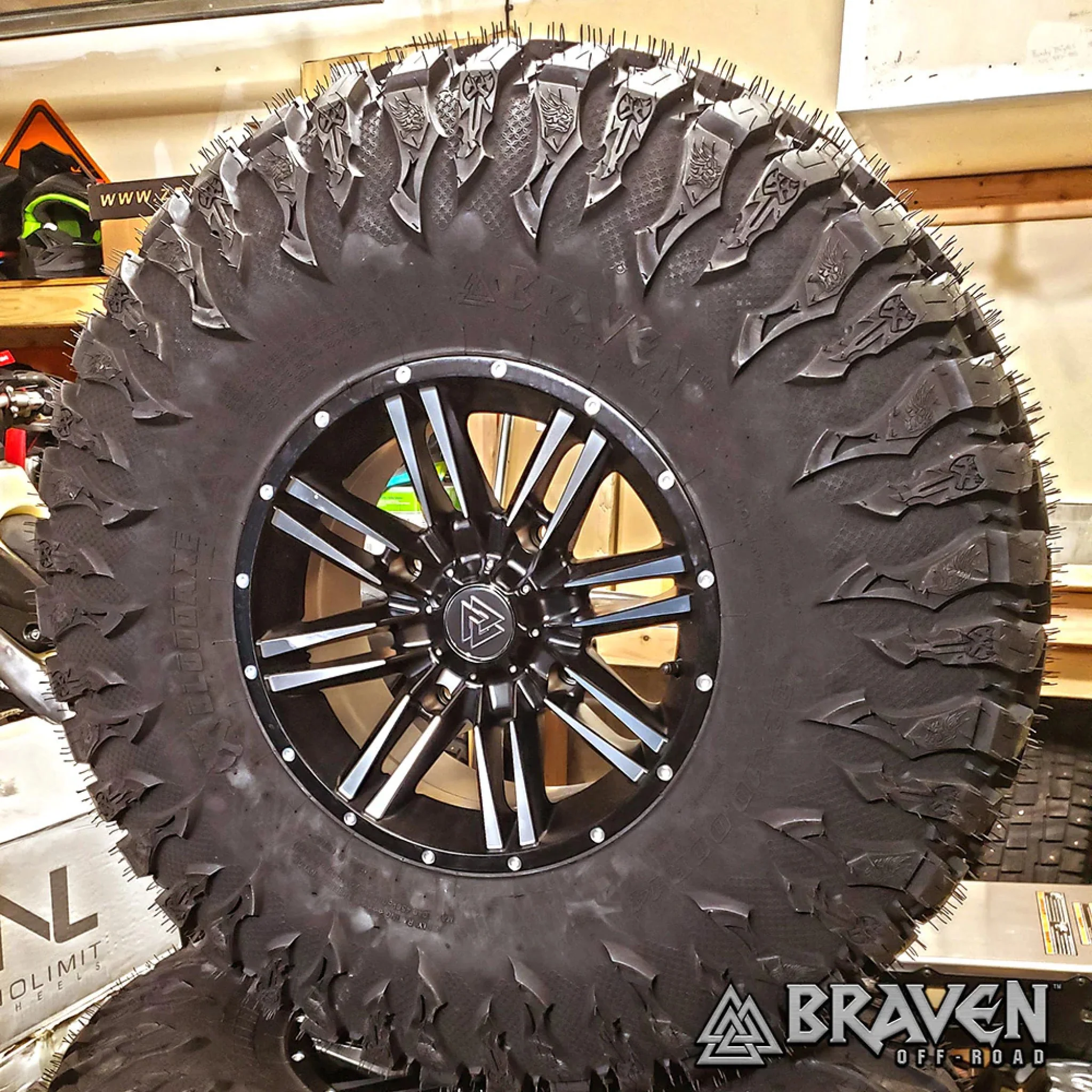 Braven Ironside ATV / UTV Wheels (Black / Machined) - Image 5