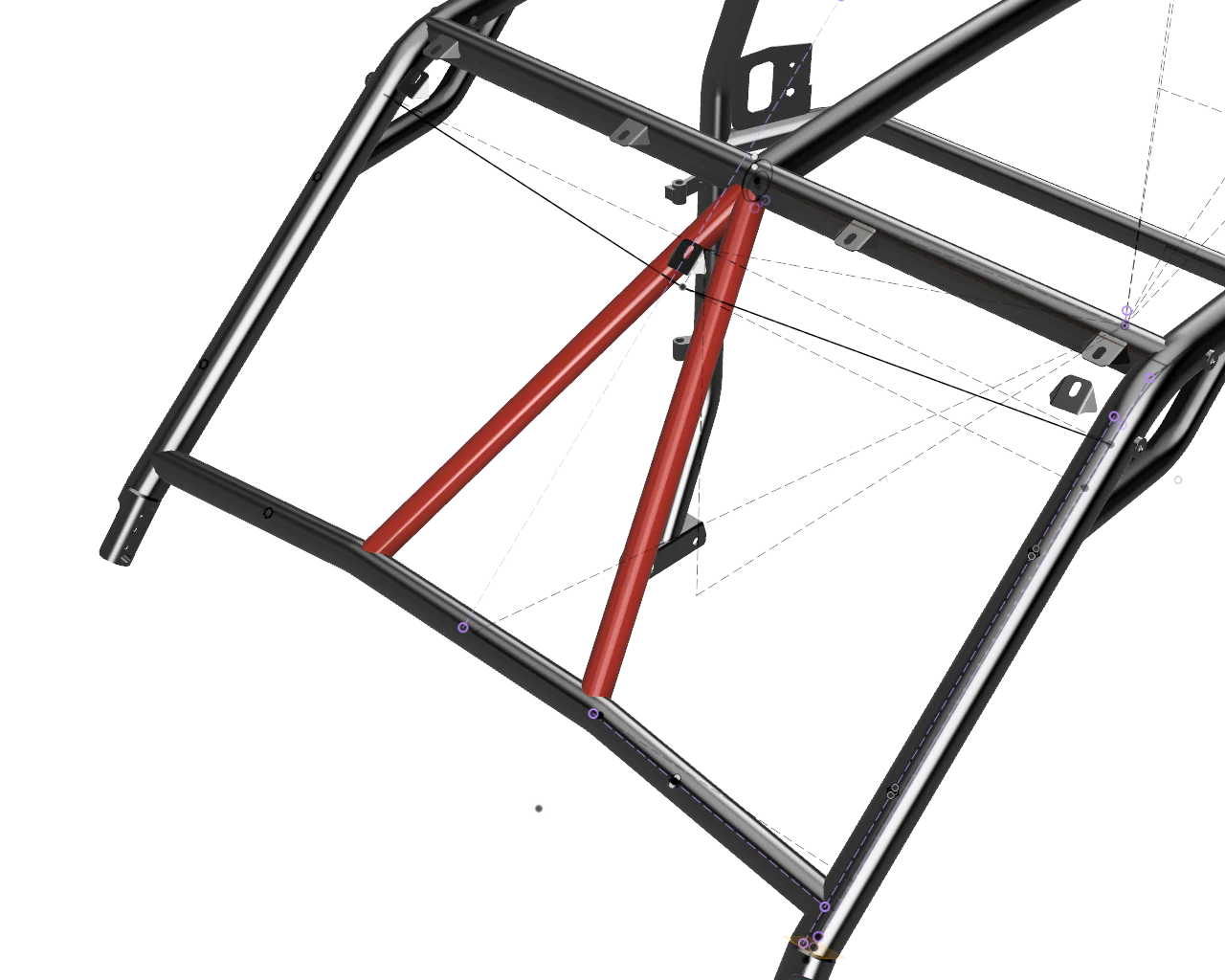 Cage Option: Front Intrusion Bars Hi-Brow RZR XP (2-Seat)