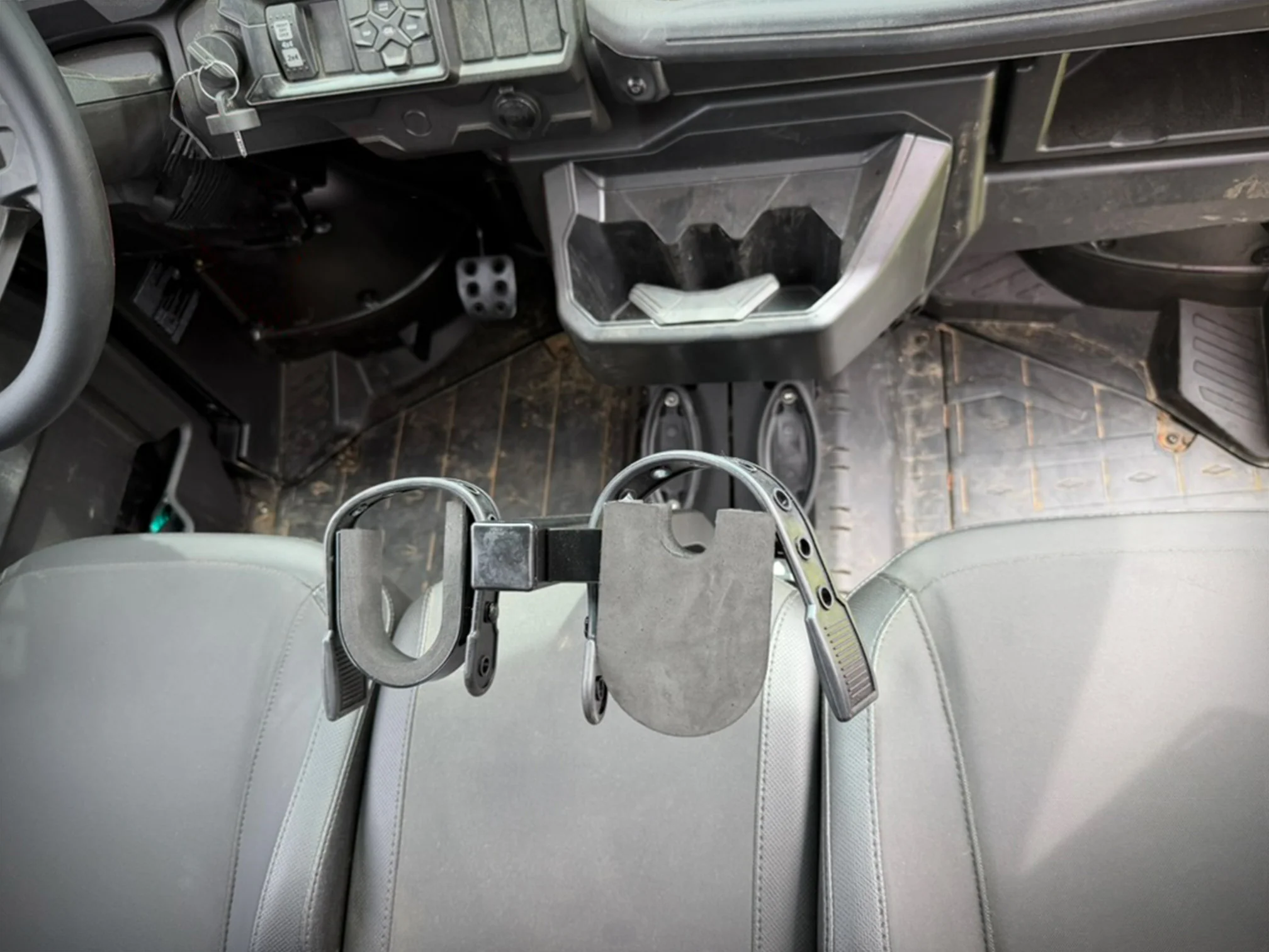 TF040912 | Can-Am Defender HD10 Gun Mount - Center Floor Mount - Image 2