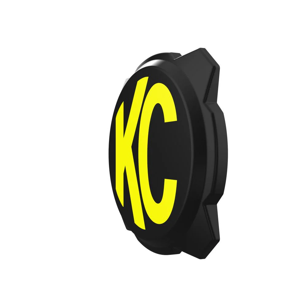 Gravity® Titan/Pro6 6" Light Cover - Black / Yellow KC Logo - Image 2