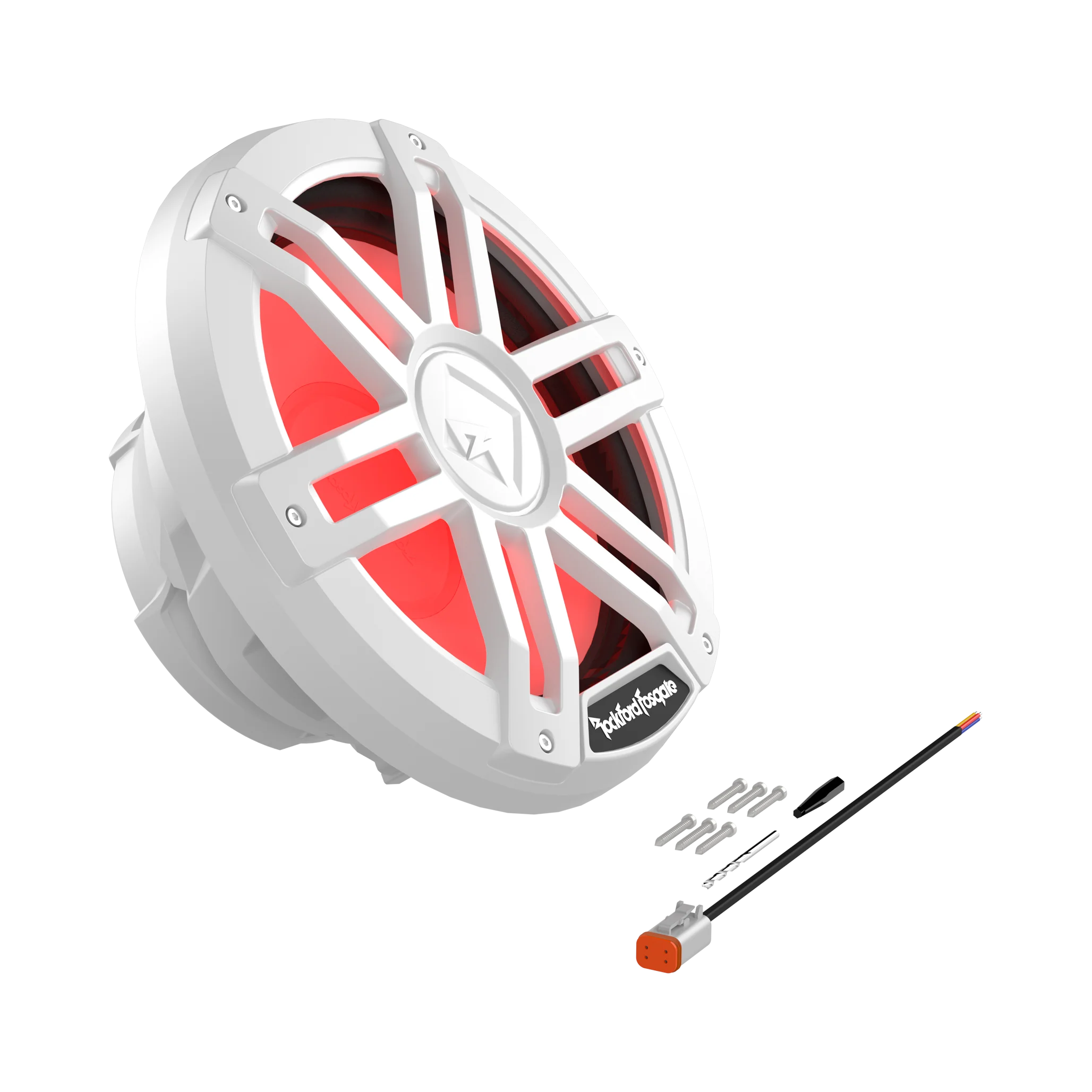 M1 12" DVC 2ohm Color Optix™ Marine Subwoofer - White - Image 5