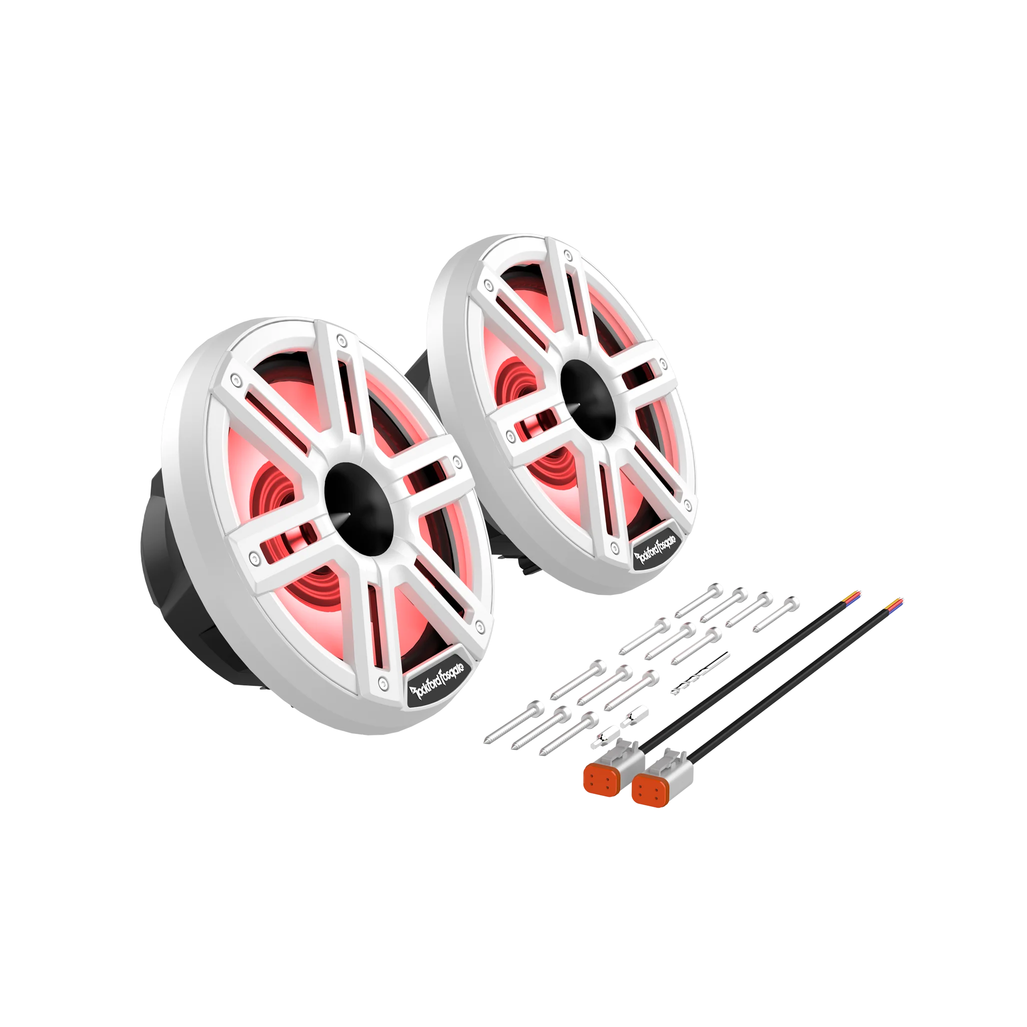M2 8” Color Optix™ Marine 2-Way Horn Speakers (White) - Image 6
