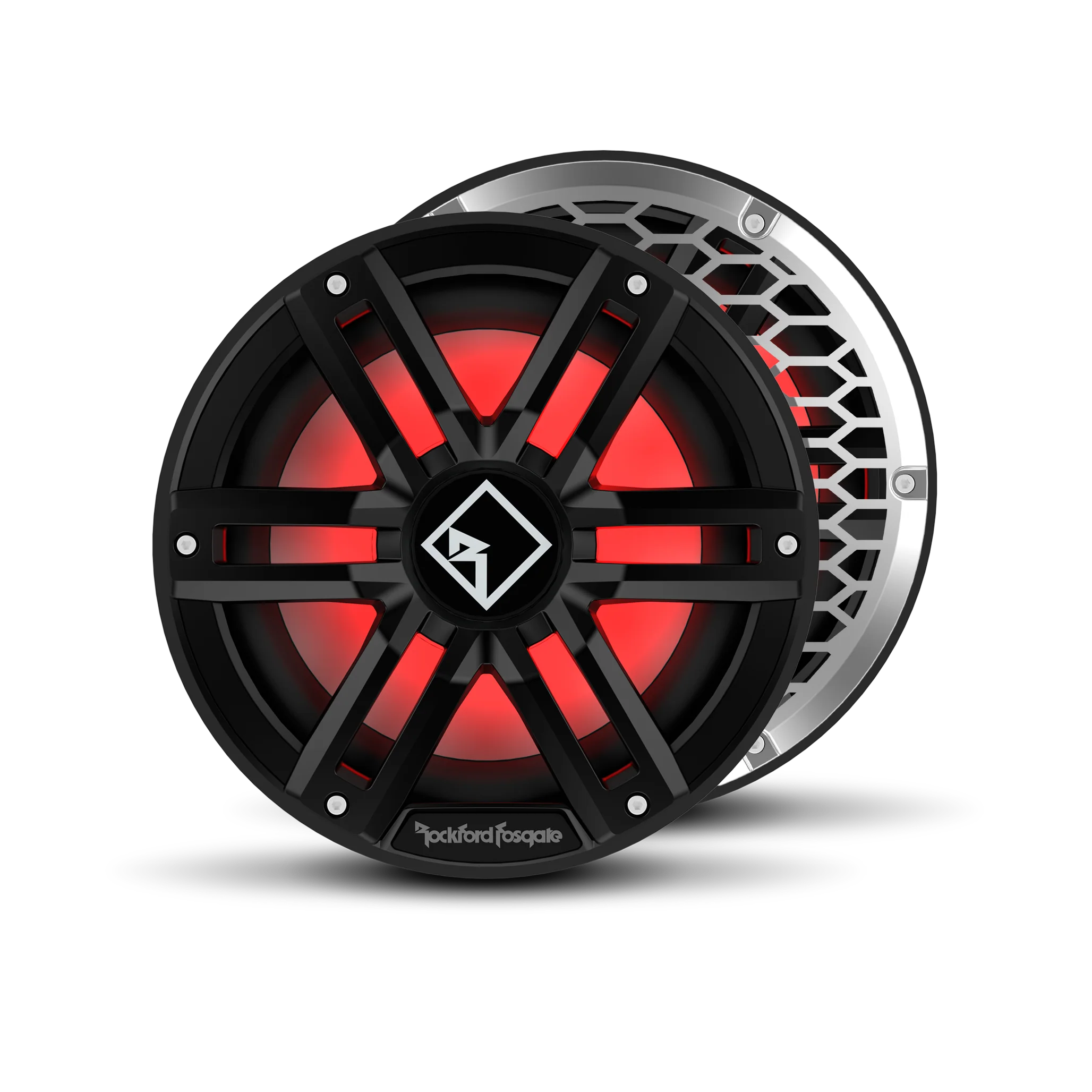M2 10" DVC 4ohm Color Optix Sealed Enclosure Marine Subwoofer - Black