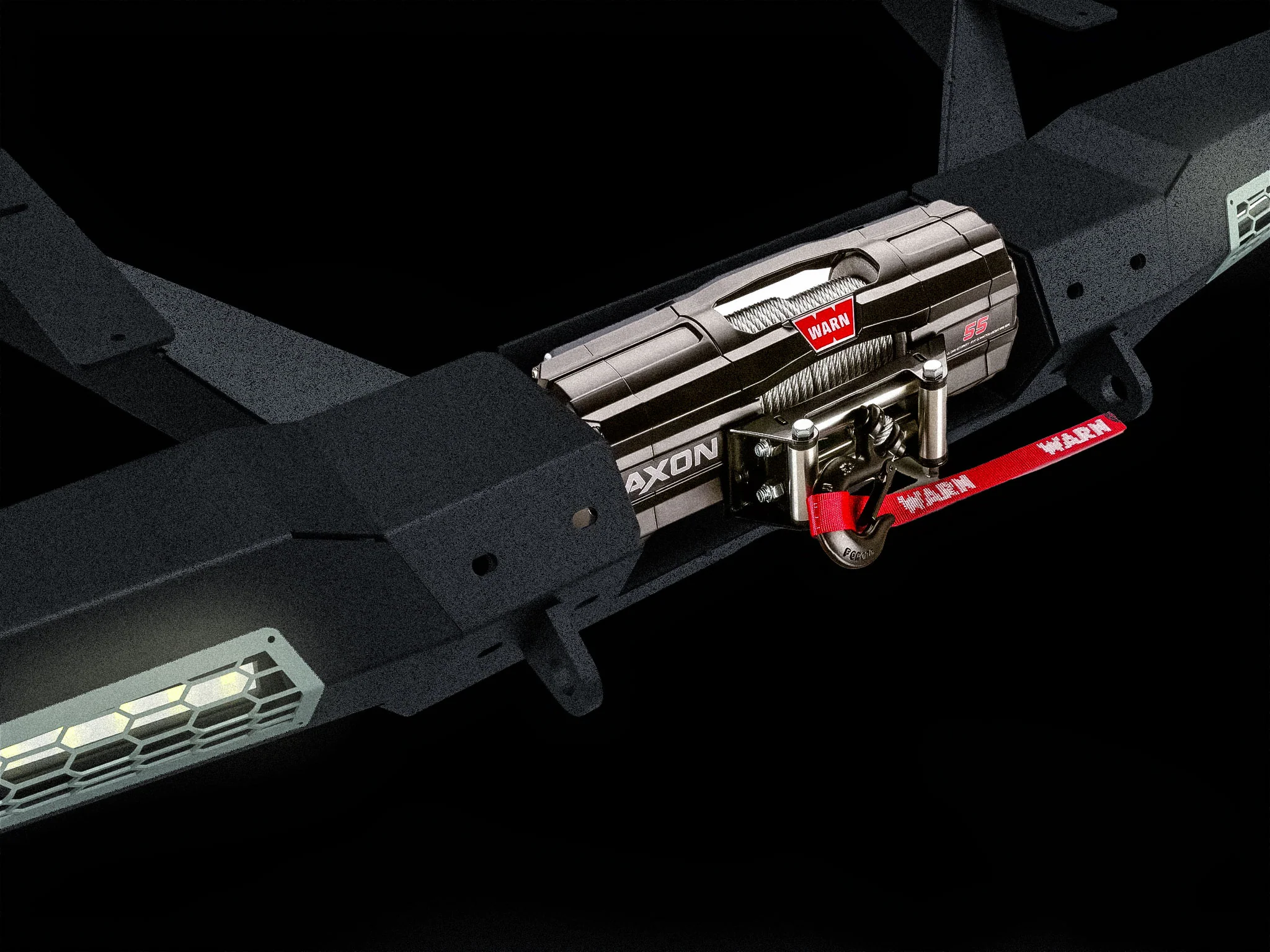 TF230601 | Polaris Ranger 1500 XD Rear Winch Bumper - Image 3