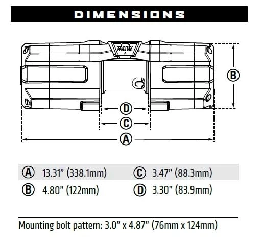 Warn Axon 35-S Powersport Winch w/ Plow Mode - Image 4